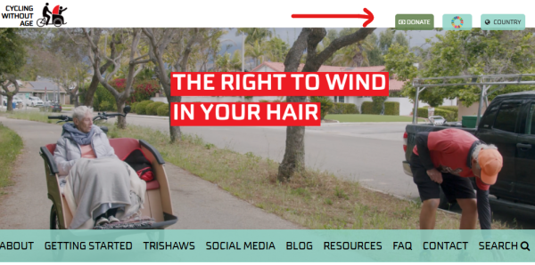 Cycling Without Age Website from page